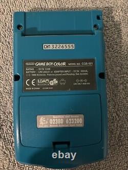 Nintendo Game Boy Color Handheld System Teal + Everdrive