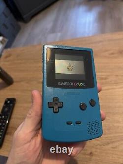 Nintendo Game Boy Color Handheld System Teal with Pokémon