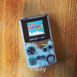 Nintendo Game Boy Color Horror Backlit AGS-101 Screen Clear Shell