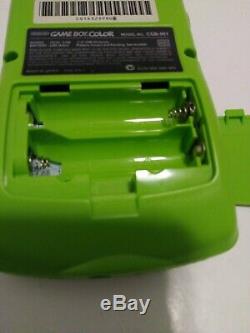 Nintendo Game Boy Color Kiwi (Lime Green) Handheld System. Complete. Minty. LNC