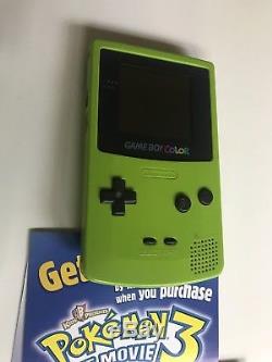 Nintendo Game Boy Color Kiwi Pokémon Crystal Bundle Complete In Box Authentic