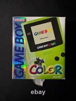 Nintendo Game Boy Color Kiwi/lime green with box & manuals