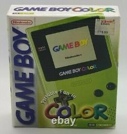 Nintendo Game Boy Color Launch Edition KIWI Handheld System, FACTORY SEALED