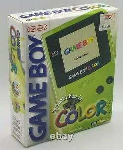 Nintendo Game Boy Color Launch Edition KIWI Handheld System, NEW FACTORY SEALED