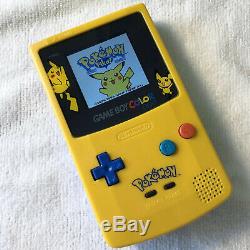 Nintendo Game Boy Color Light Pikachu Yellowithblue (Backlight Mod)