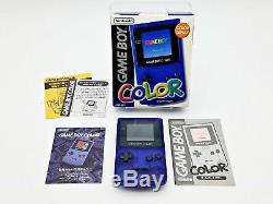 Nintendo Game Boy Color Midnight Blue Boxed Toy's R us LE Japan Import