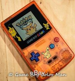 Nintendo Game Boy Color Orange Pikachu Limited Edition MINT CONSOLE ONLY