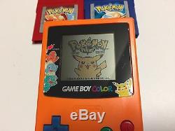 Nintendo Game Boy Color POKeMON Center 3rd Anniversary Edition + NEW SAVE BATTS