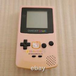 Nintendo Game Boy Color Pink Hello Kitty Handheld System Japan Limited