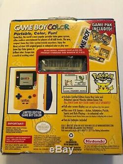 Nintendo Game Boy Color Pok'mon Edition Handheld System Yellow