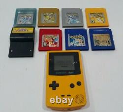 Nintendo Game Boy Color Pokemon 8 Games CRYSTAL GOLD SILVER SPECIAL PINBALL