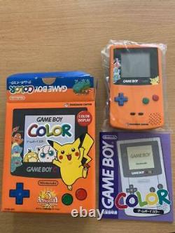Nintendo Game Boy Color Pokemon Center 3rd Anniv Limited CGB-001 Orange Console