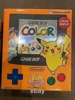 Nintendo Game Boy Color Pokemon Center 3rd Anniversary Limited Edition Boxed