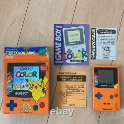 Nintendo Game Boy Color Pokemon Center 3rd Anniversary Orange color console
