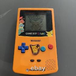 Nintendo Game Boy Color Pokemon Center Limited Edition Orange Original