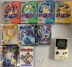 Nintendo Game Boy Color Pokemon Complete set Gold and Silver Anniversary Console