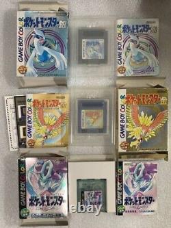 Nintendo Game Boy Color Pokemon Complete set Gold and Silver Anniversary Console
