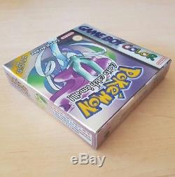 Nintendo Game Boy Color Pokemon Crystal Version Complete Box + Manual Cib