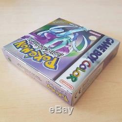 Nintendo Game Boy Color Pokemon Crystal Version Complete Box + Manual Cib