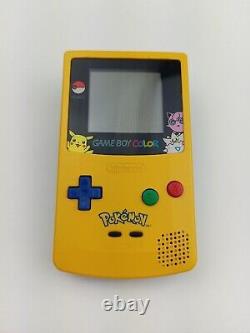 Nintendo Game Boy Color Pokemon Edition CGB-001 Tested Works Quiet Speaker READ