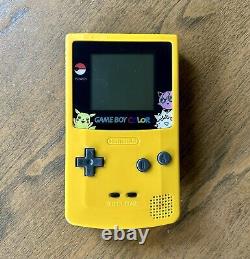 Nintendo Game Boy Color Pokémon Edition Handheld System Yellow And Blue