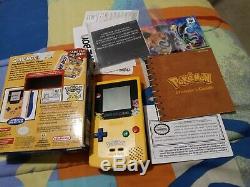 Nintendo Game Boy Color Pokemon Edition Handheld System Yellow CIB. See photos