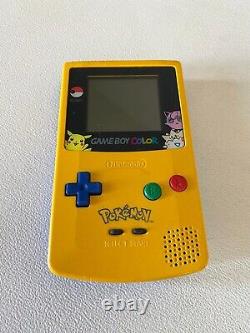 Nintendo Game Boy Color Pokemon Edition Yellow & Blue System Tested Working