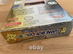 Nintendo Game Boy Color Pokemon Special Edition Gold Silver Boxed Pikachu