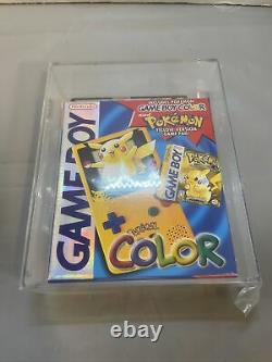 Nintendo Game Boy Color Pokemon Yellow Version Pikachu VGA 85+ NM+ Graded Rare