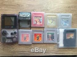 Nintendo Game Boy Color Purple Bundle with 7 games (Pokemon, Tecmo Bowl, Missile)