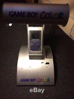Nintendo Game Boy Color Purple Console Kiosk Includes Rare Demo Promo NEEDS WORK