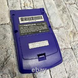 Nintendo Game Boy Color Purple Grape CGB-001 Protective Case 4 Games Kirby