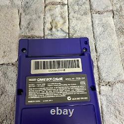 Nintendo Game Boy Color Purple Grape CGB-001 Protective Case 4 Games Kirby