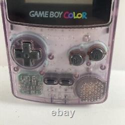 Nintendo Game Boy Color Purple Translucent With Game