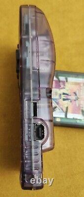 Nintendo Game Boy Color Purple Transparent GBC CGB-001 PAL Console System