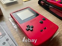 Nintendo Game Boy Color Red Console Boxed with Super Mario Land 2 & Carrying Case