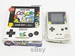 Nintendo Game Boy Color Silver Pokemon Center Japan Import