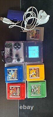 Nintendo Game Boy Color TFT lcd Screen, Battery Pack And Games