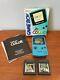 Nintendo Game Boy Color Teal, Boxed With 2 Games Rampage And Wrestlemania