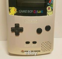 Nintendo Game Boy Color Tokyo Pokemon Center Gold / Silver Ed. With Pokemon Yellow