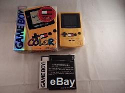 Nintendo Game Boy Color Tommy Hilfiger Yellow System (NEW IN BOX, RARE!) #S683