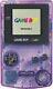 Nintendo Game Boy Color Video Game Console Clear Purple + Games + More Bundle