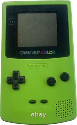 Nintendo Game Boy Color Video Game Gameboy Console Kiwi + GAMES BUNDLE