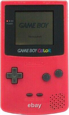 Nintendo Game Boy Color Video Game Gameboy Console Pink + GAMES BUNDLE