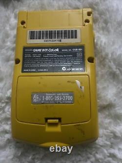 Nintendo Game Boy Color Yellow Great Condition Works! Plus Metroid