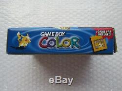 Nintendo Game Boy Color Yellow Pokemon Pikachu Handheld System Console BOX ONLY