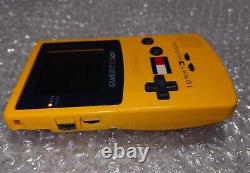 Nintendo Game Boy Color Yellow Tommy Hilfiger Edition Tested Working Quiet Sound
