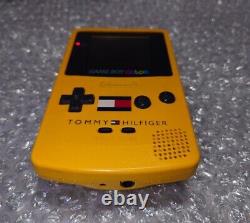 Nintendo Game Boy Color Yellow Tommy Hilfiger Edition Tested Working Quiet Sound