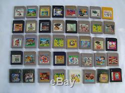 Nintendo Game Boy & Gameboy Color Cartridge Wholesale Lot 136 Carts GB Japan