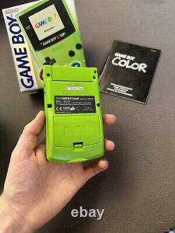 Nintendo Game Boy Green BOXED 1998 100% ORIGINAL AND WORKING